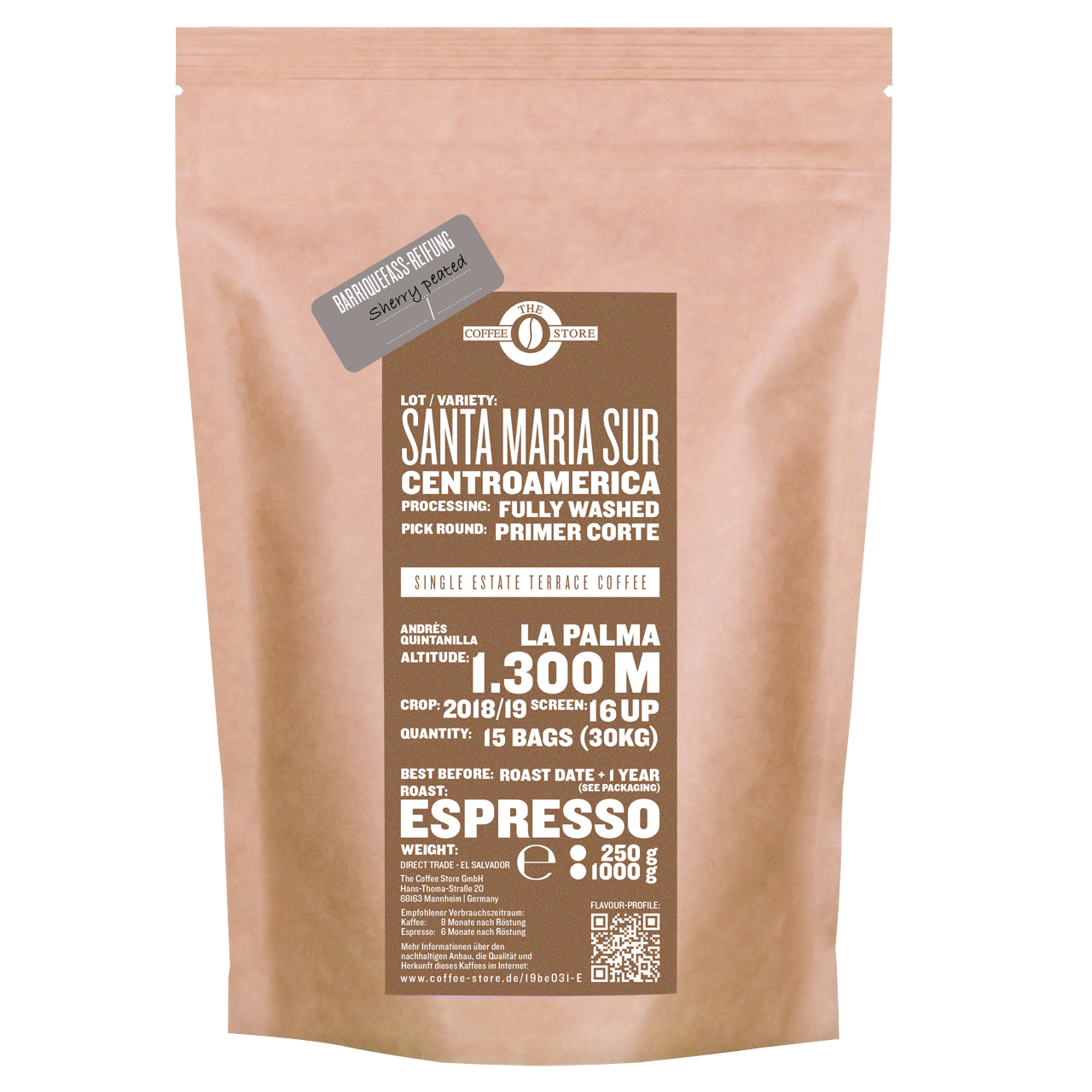 Santa Maria Sur, Centroamerica "Sherry Peated"